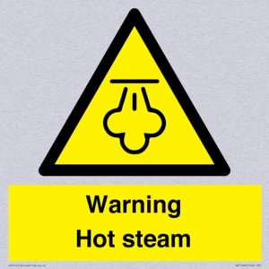 Warning Hot steam